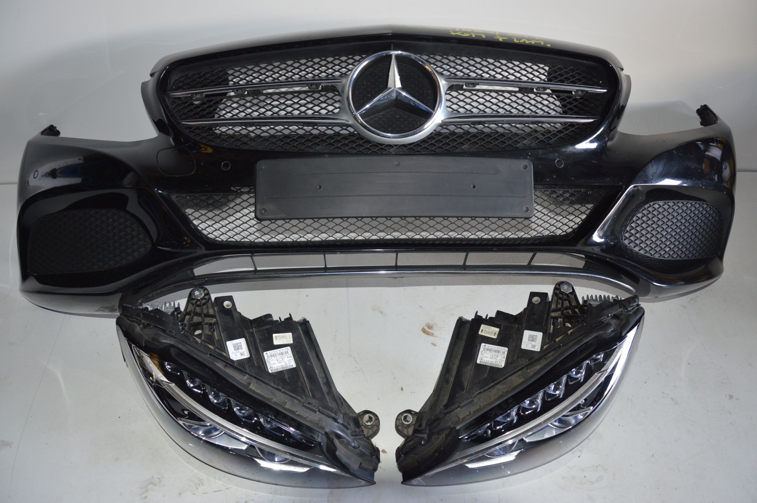MERCEDES C KLASA W205 LAMPA FULL LED I ZDERZAK KOMPLETNY - obrazek 2