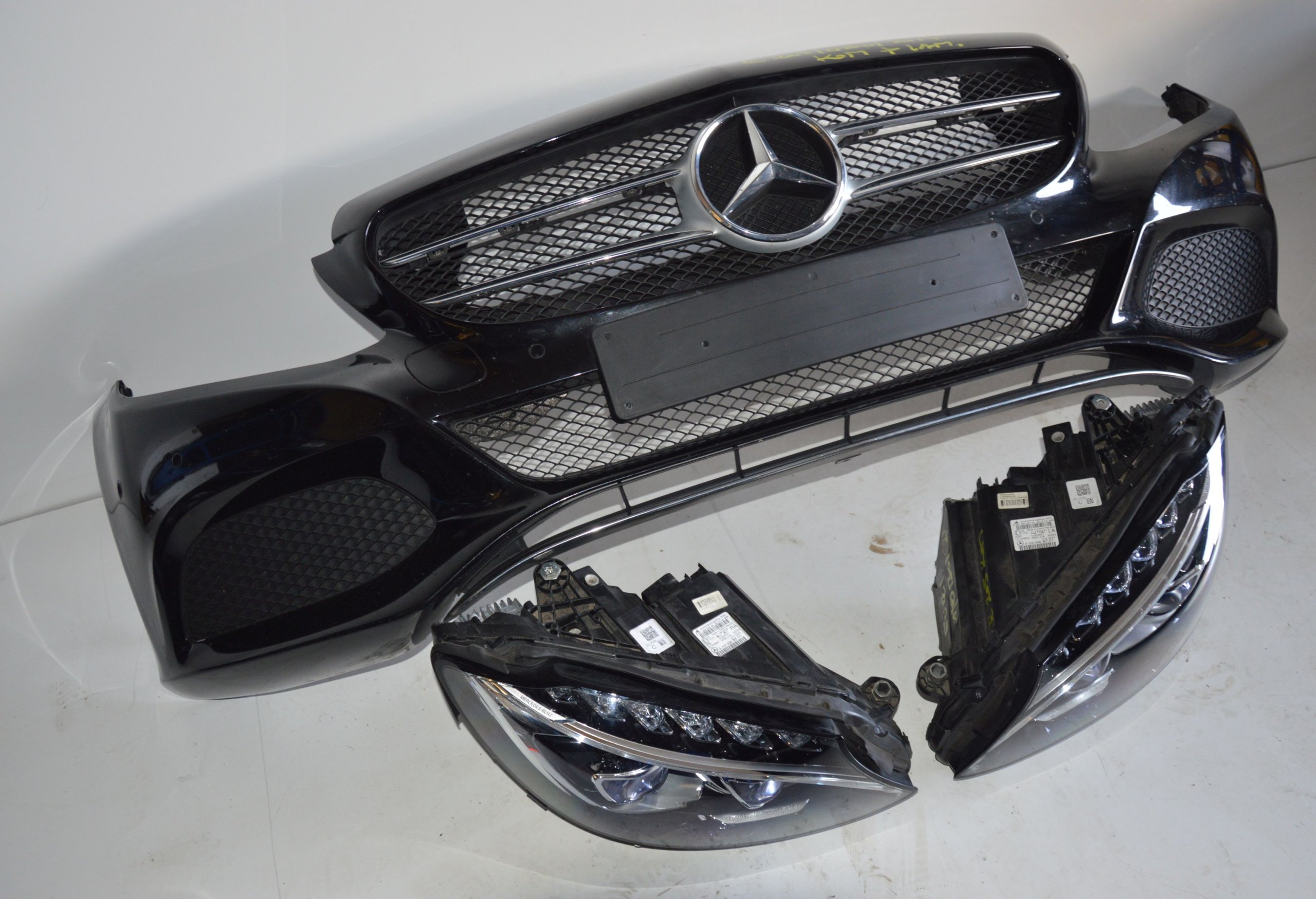 MERCEDES C KLASA W205 LAMPA FULL LED I ZDERZAK KOMPLETNY - obrazek 6