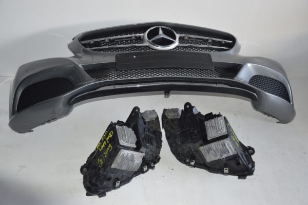 MERCEDES C KLASA W205 ZDERZAK MASKA LAMPA FULL LED - obrazek 5