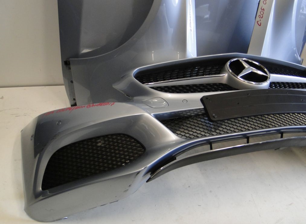 MERCEDES C KLASA W205 COUPE ZDERZAK MASKA BŁOTNIKI LAMPA - obrazek 8