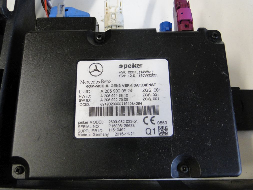 MERCEDES S KLASA W222 W217 E KLASA W212 W207 MODUŁ A2059000524