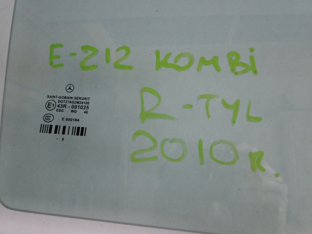 MERCEDES E KLASA W212 KOMBI SZYBA TYLNA PRAWA - obrazek 2