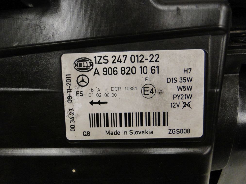 MERCEDES SPRINTER W906 LAMPA PRAWA XENON KSENON - obrazek 4