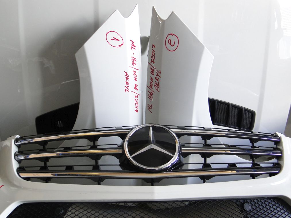 MERCEDES ML W166 ZDERZAK AMG PRZEDNI BIAŁY - obrazek 5