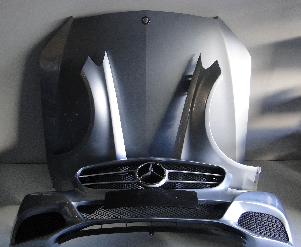 MERCEDES C KLASA W205 ZDERZAK MASKA BŁOTNIKI LAMPA - obrazek 5