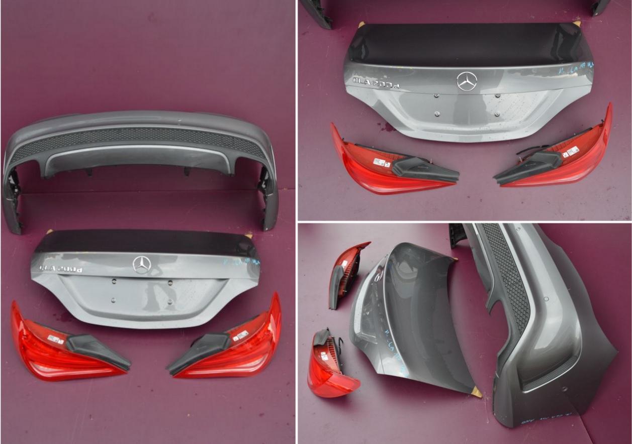 MERCEDES CLA W117 AMG ZDERZAK KLAPA LAMPY TYŁ BRĄZ