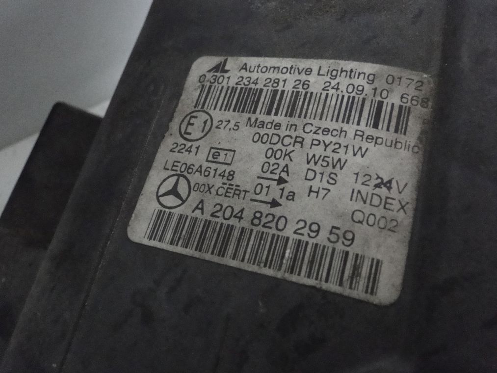 MERCEDES C KLASA W204 LAMPA XENON LEWA KSENON - obrazek 3