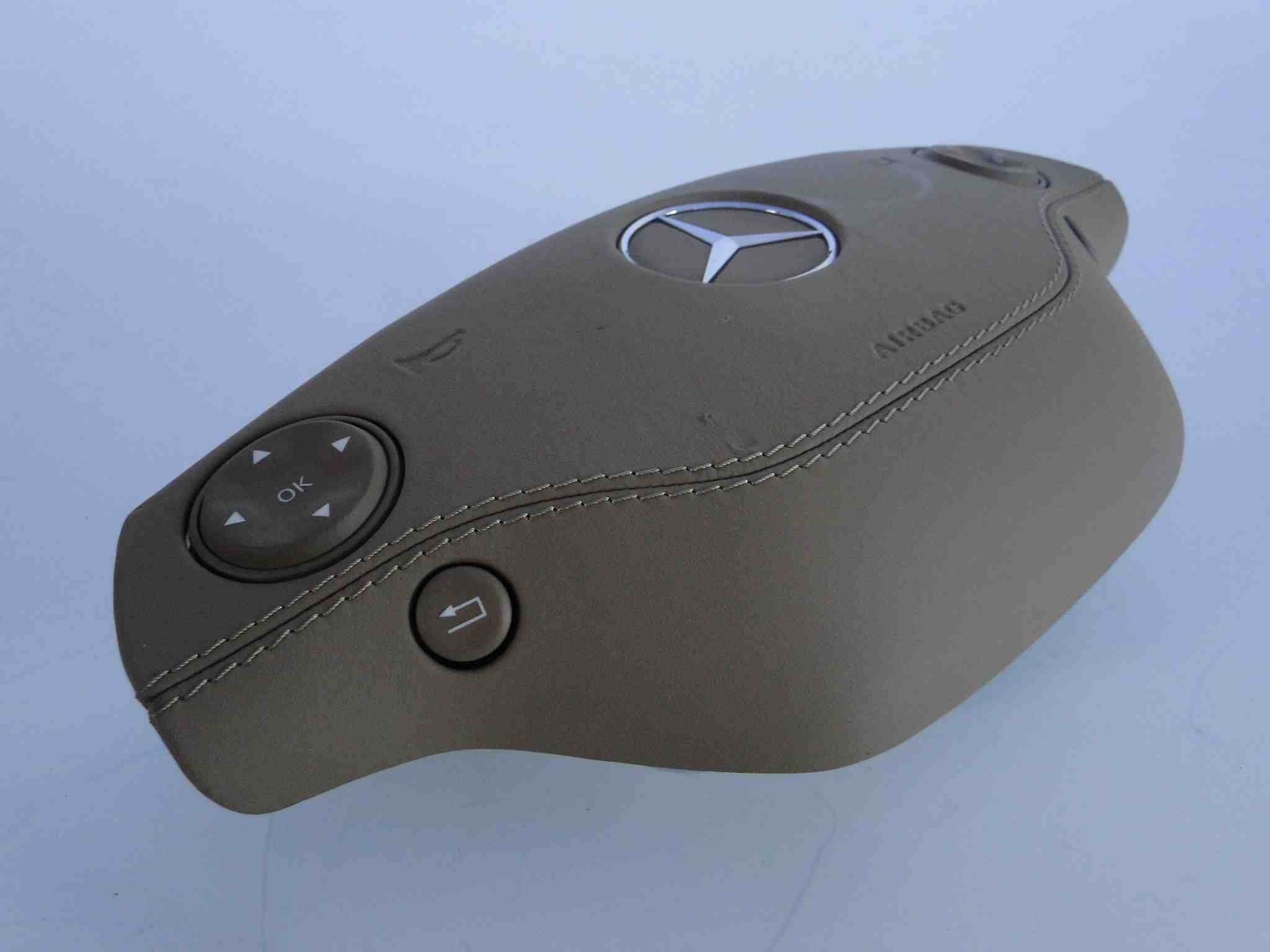 MERCEDES PODUSZKA POWIETRZNA W KIEROWNICĘ AIRBAG BRĄZOWA SKÓRA