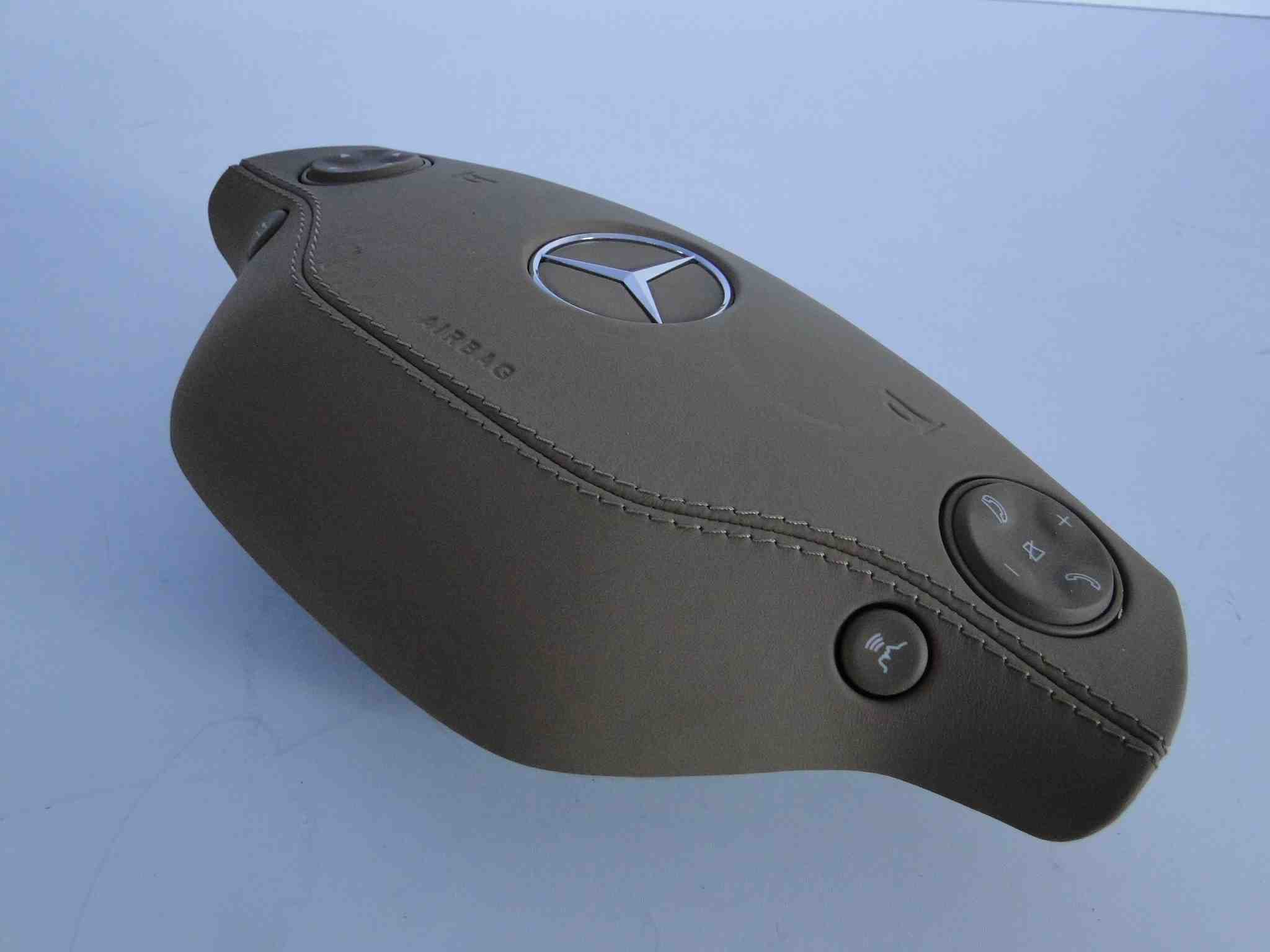 MERCEDES PODUSZKA POWIETRZNA W KIEROWNICĘ AIRBAG BRĄZOWA SKÓRA - obrazek 4