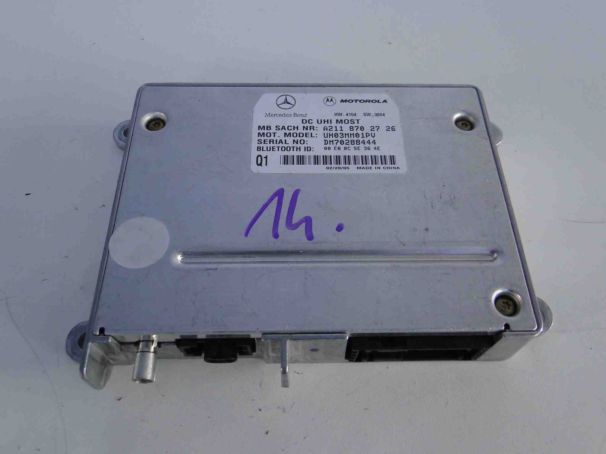 MERCEDES MODUŁ ANTENOWY A2118702726