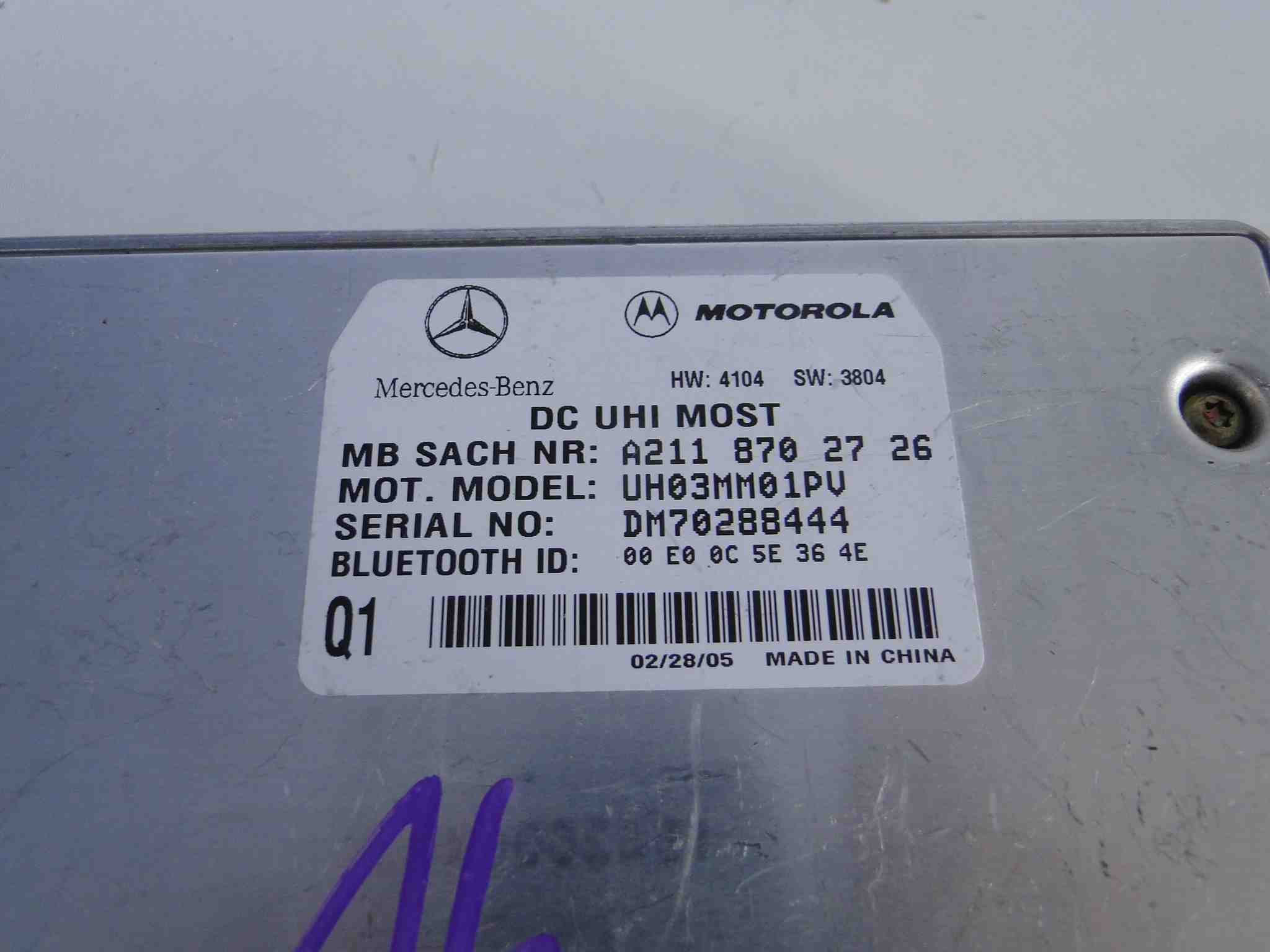 MERCEDES MODUŁ ANTENOWY A2118702726 - obrazek 3