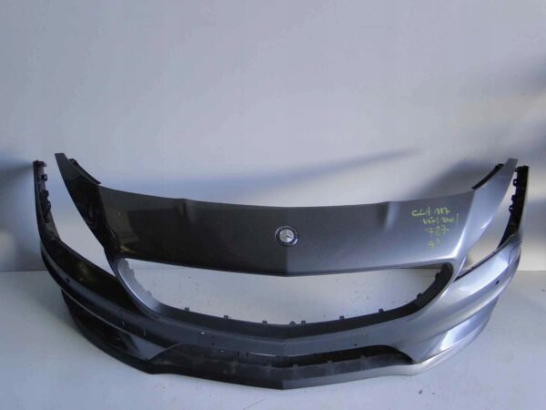 MERCEDES ZDERZAK PRZEDNI 45 AMG NA CZUJNIKI PTS SPRYSKIWACZE SZARY 787 CLA 117 C117 X117 W117 LIFT