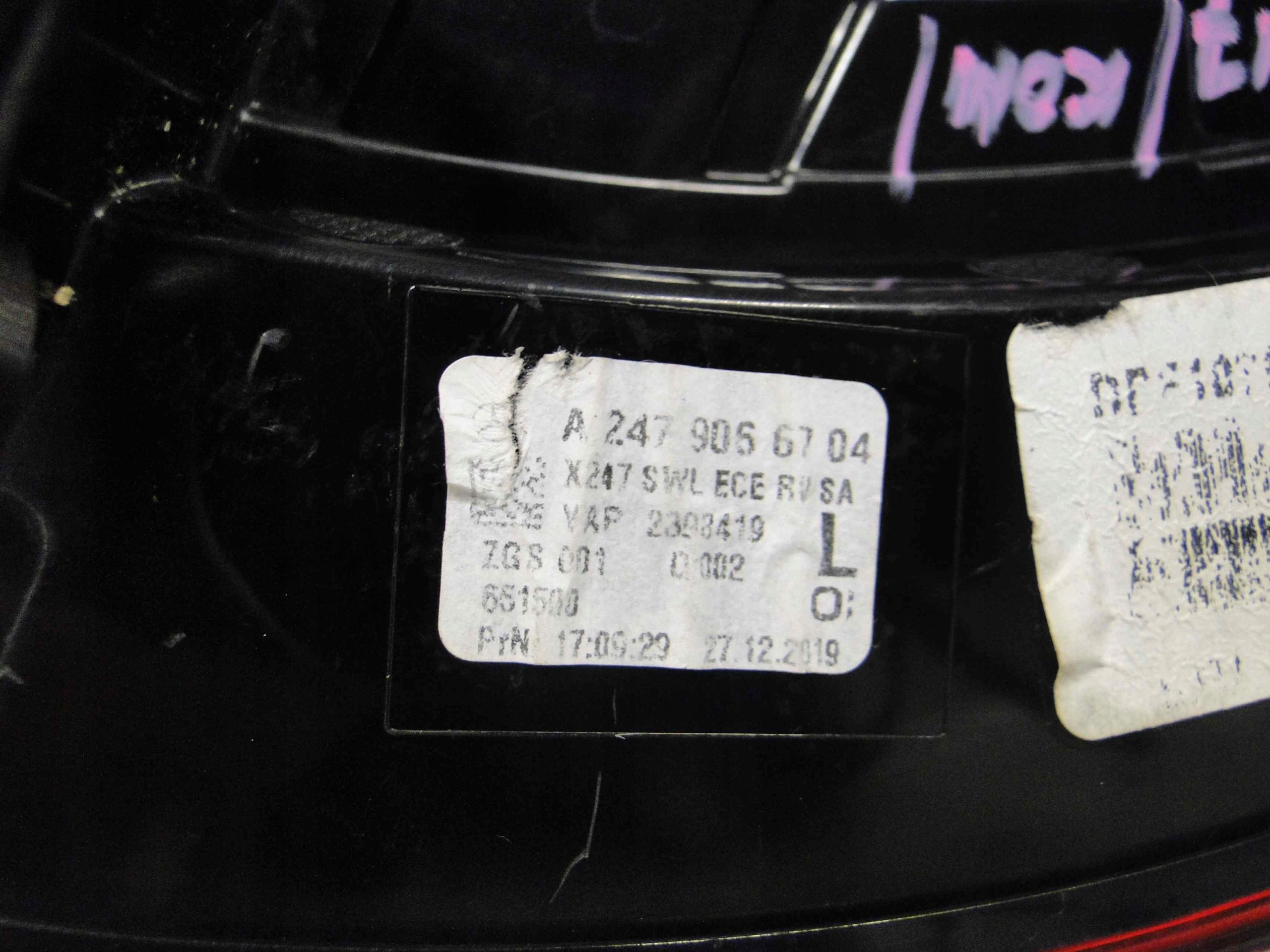 MERCEDES GLB X247 LAMPA TYLNA LEWA LED TYŁ - obrazek 8