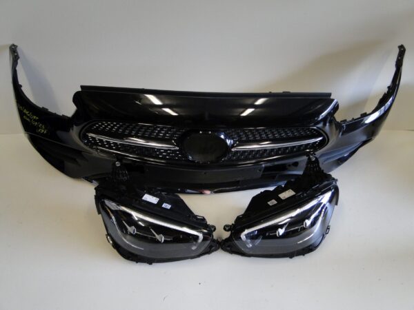 MERCEDES E KLASA 213 W213 LIFT ZDERZAK PRZEDNI PTS CZARNY 197 KOMPLETNY AMG