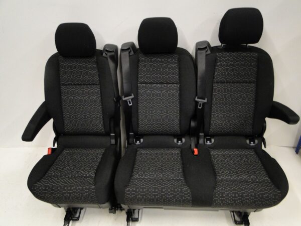 MERCEDES VITO V KLASA 447 W447 FOTELE 1 RZĄD CZARNE 9K45 A4479503507 LIFT