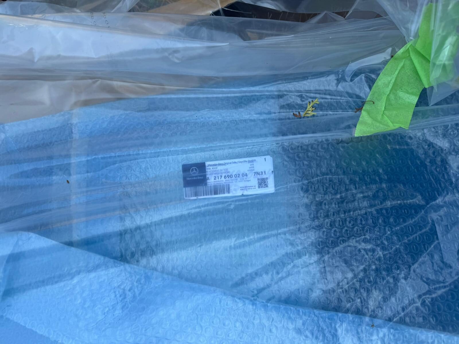 MERCEDES S COUPE 217 PODSUFITKA SZARA SKÓRA GREIGE A2176900204 7N31 LIFT - obrazek 9