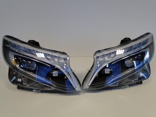 MERCEDES VITO V KLASA 447 W447 LAMPY PRZEDNIE KOMPLET FULL LED ILS SZARE