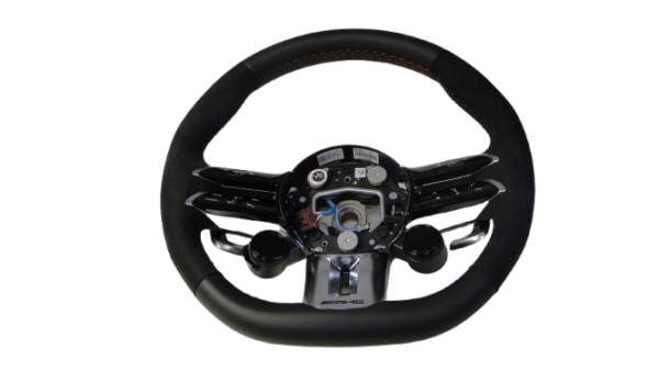 MERCEDES SL 232 R232 KIEROWNICA A0994602607 3D16 A0994609908 3D16 CZERW NIĆ ALCANTARA