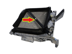 MERCEDES PODPORA PAŁĄK CHŁODNICY WODY W NADKOLE PRAWE AMG GT 192 SL 232