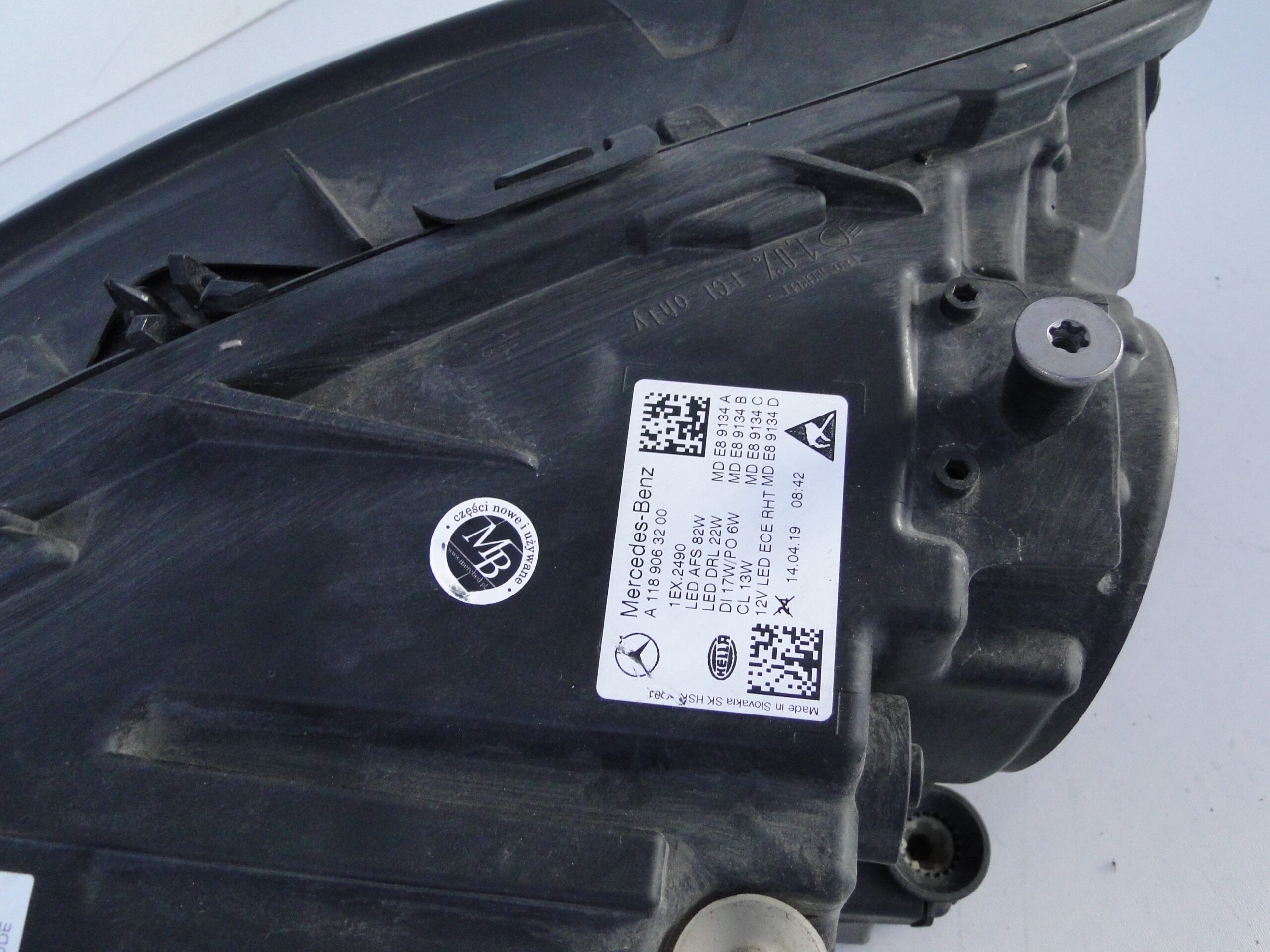 MERCEDES LAMPA PRZEDNIA PRAWA CLA 118 W118 A1189063200 LED MULTIBEAM - obrazek 8