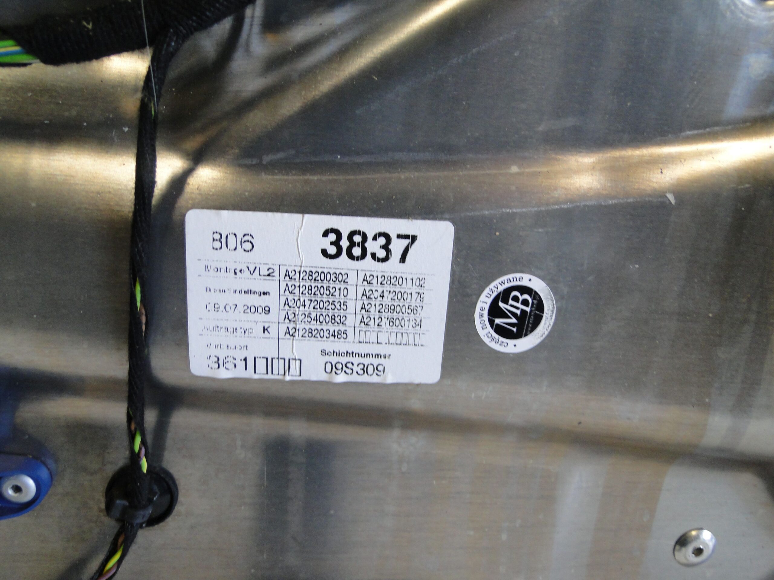 MERCEDES DRZWI PRZEDNIE LEWE PRZÓD BRĄZOWE E KLASA 212 W212 S212 - obrazek 13