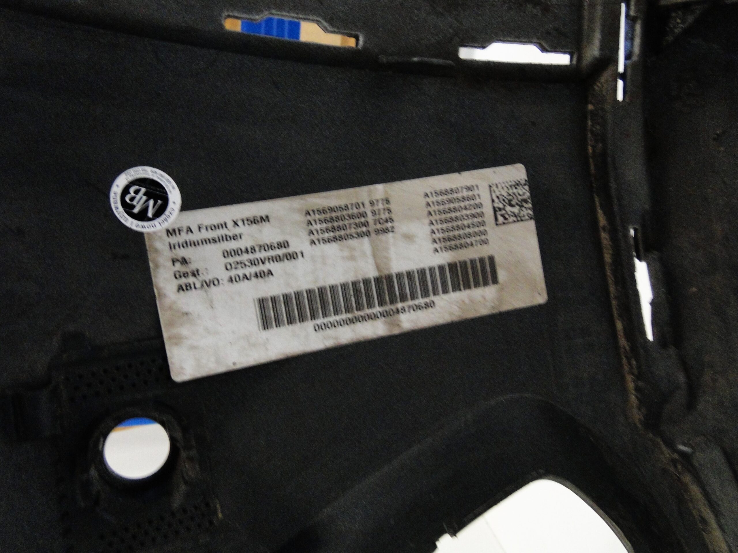 MERCEDES ZDERZAK PRZEDNI NA CZUJNIKI PTS 775 SREBRNY GLA X156 156 LIFT - obrazek 16