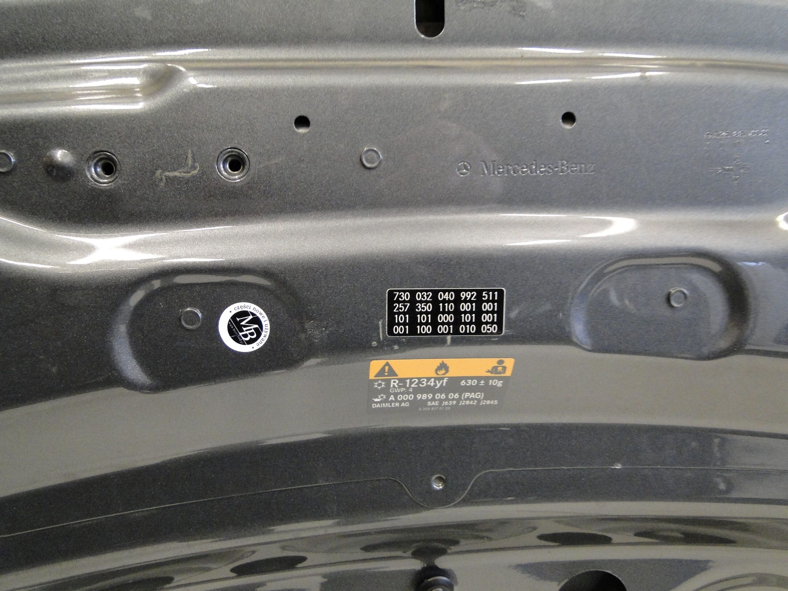 MERCEDES MASKA POKRYWA SILNIKA 992 SZARA CLS 257 C257 COUPE SEDAN W257 - obrazek 8