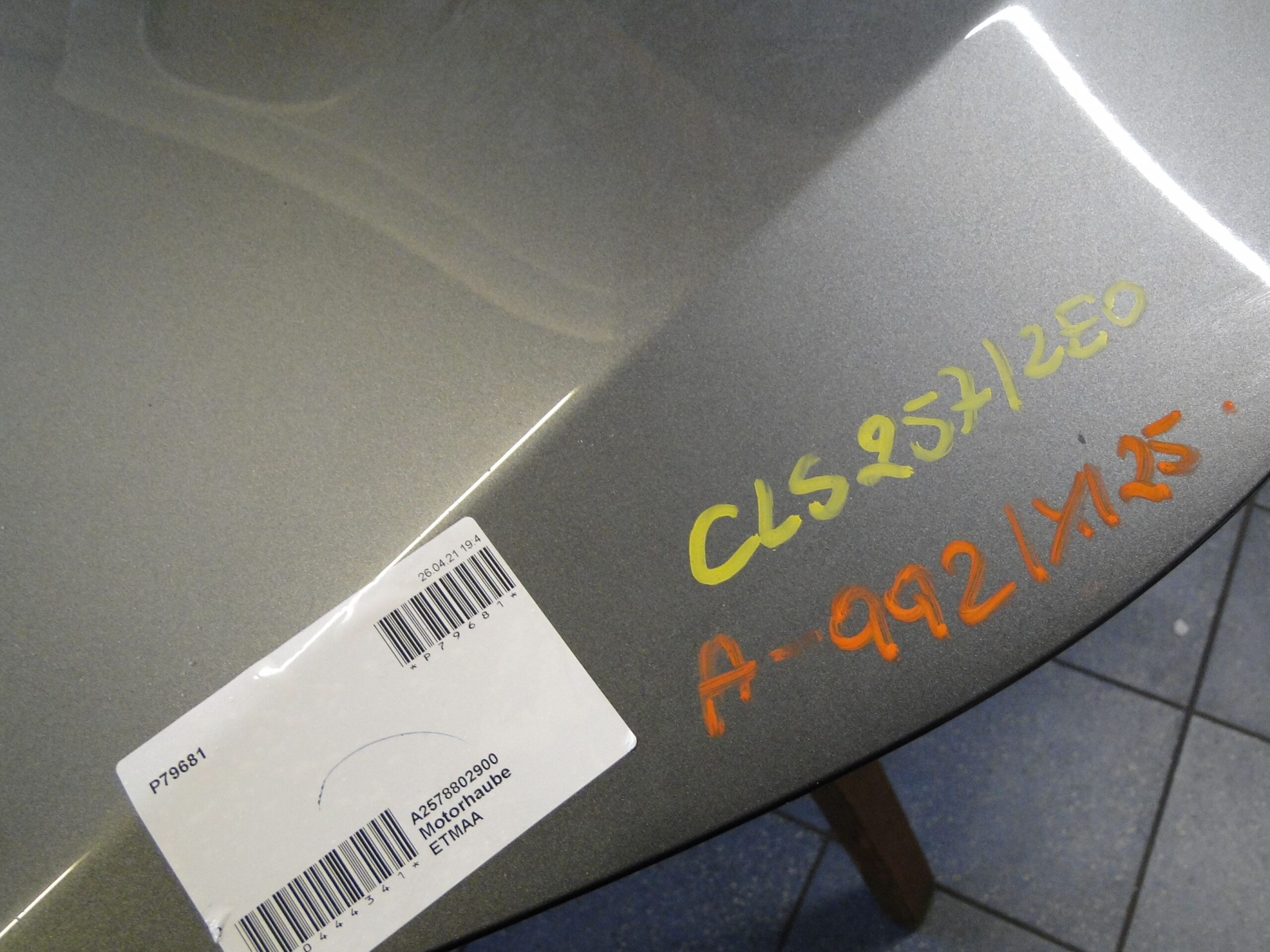 MERCEDES MASKA POKRYWA SILNIKA 992 SZARA CLS 257 C257 COUPE SEDAN W257 - obrazek 7