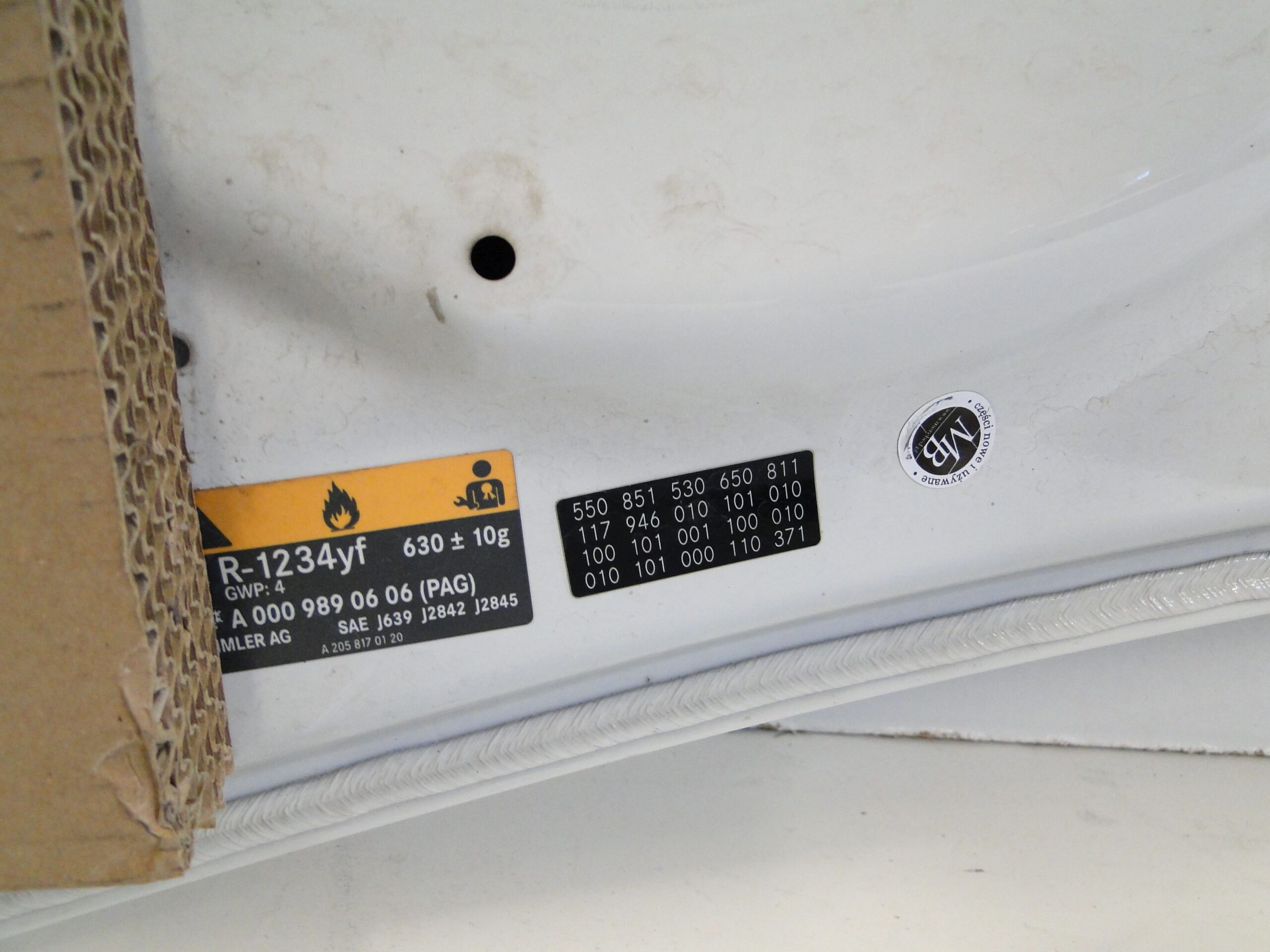 MERCEDES MASKA POKRYWA SILNIKA BIAŁA 650 CLA 117 C117 X117 W117 - obrazek 15