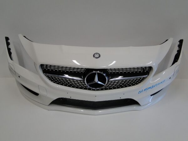 MERCEDES ZDERZAK PRZEDNI AMG NA PTS SPRYSKIWACZE BIAŁY 650 CLA 117 C117 X117 W117 PRZED LIFTEM