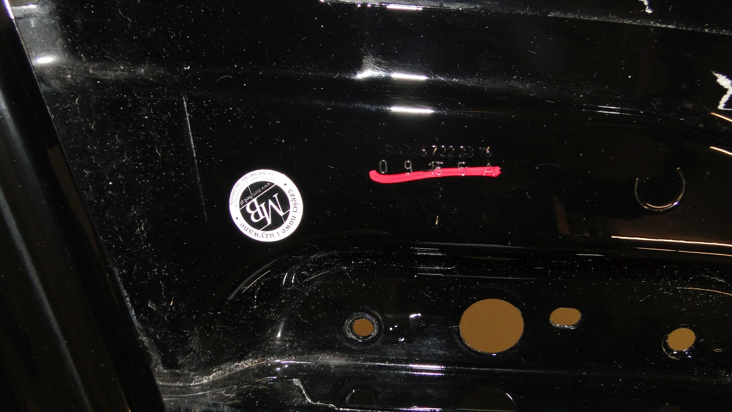 MERCEDES DRZWI PRZEDNIE LEWE CZARNE B KLASA 246 W246 LIFT - obrazek 11