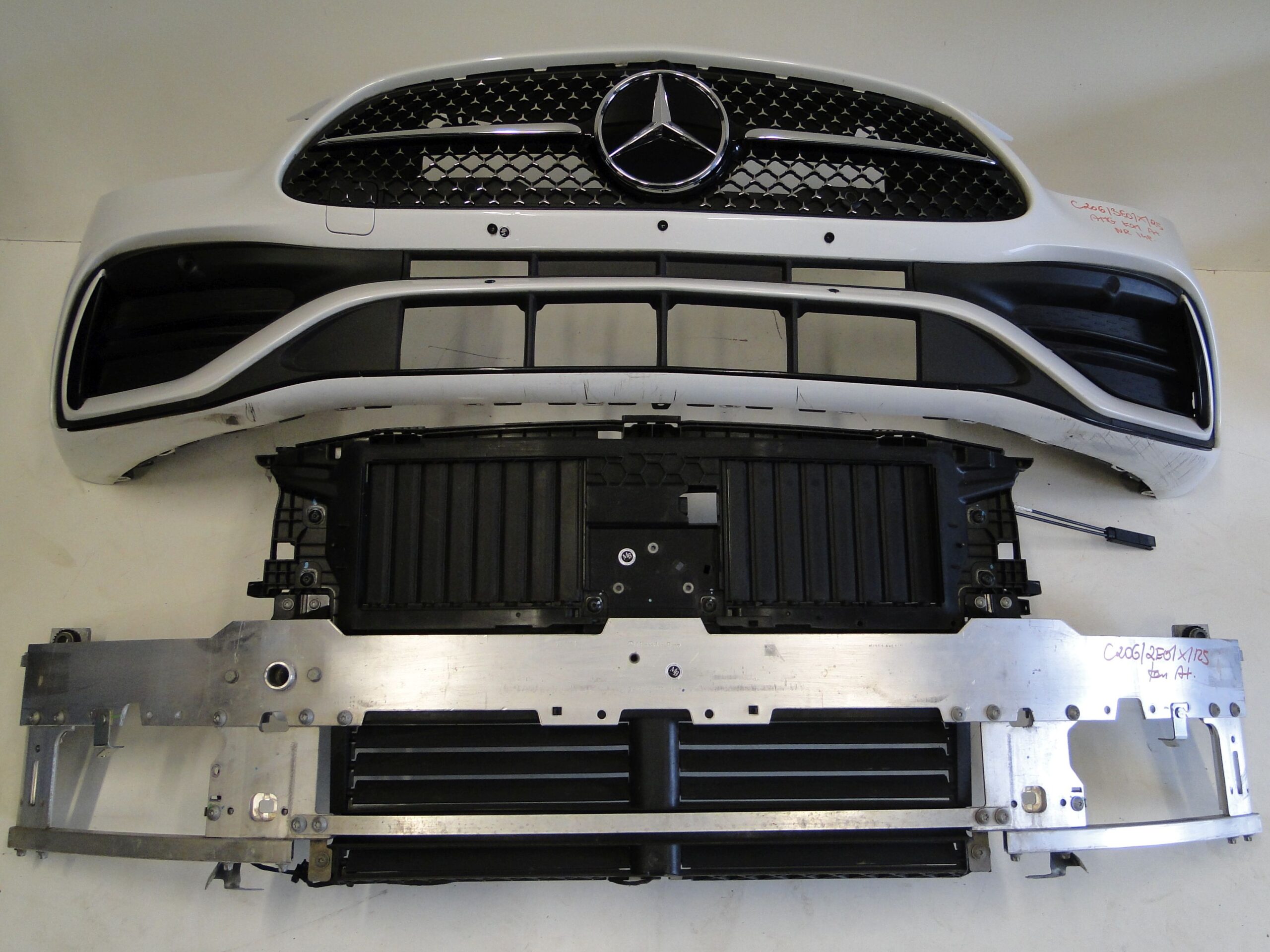 MERCEDES PAS PRZEDNI CZOŁOWY WZMOCNIENIE KOMPLET C KLASA 206 W206 S206 - obrazek 2