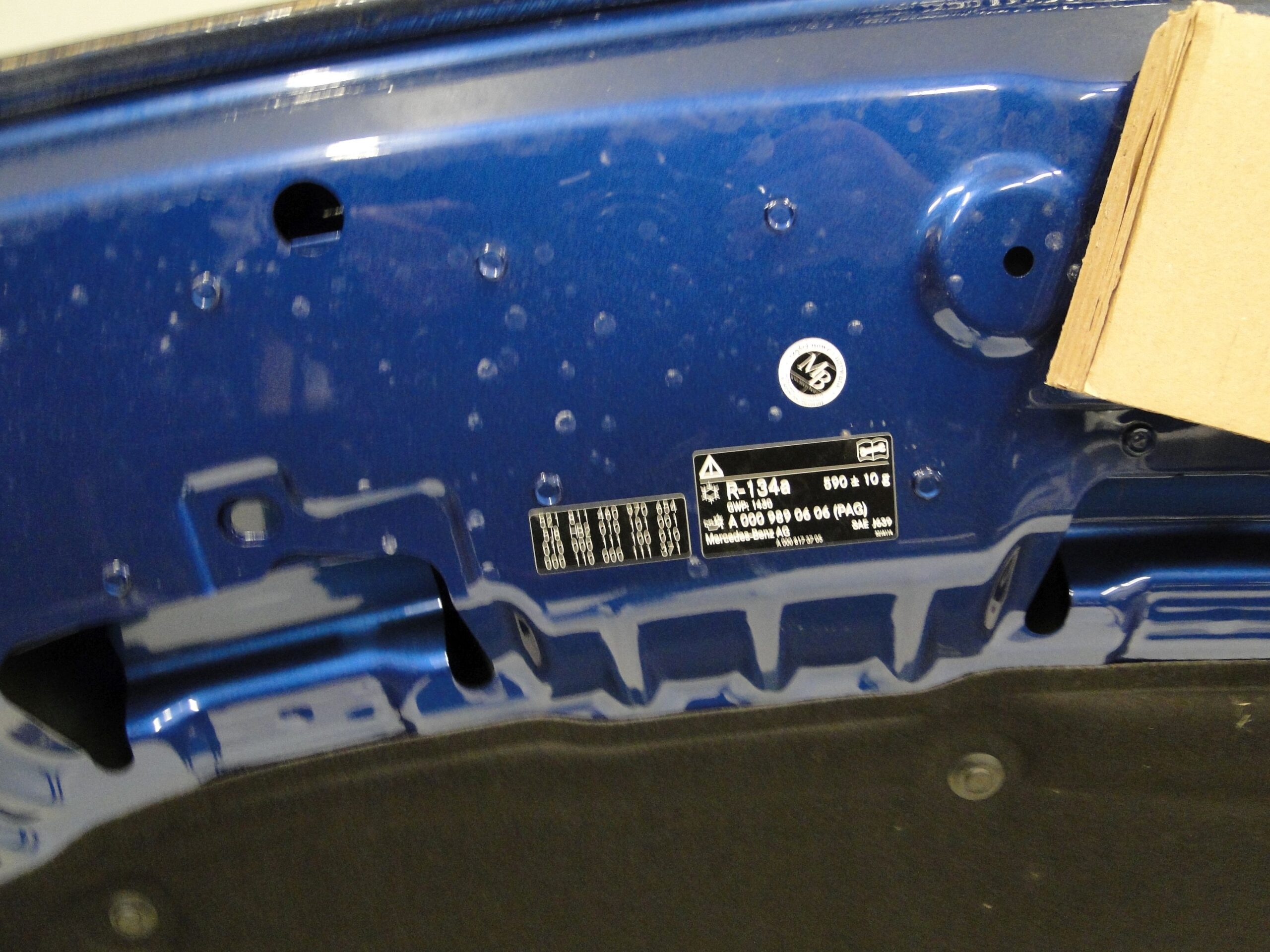 MERCEDES MASKA POKRYWA SILNIKA NIEBIESKA 970 CLA 118 C118 X118 W118 - obrazek 9