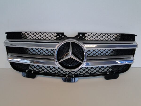 MERCEDES GRILL ATRAPA BEZ RADARU SREBRNY GL 164 X164 LIFT PO LIFCIE