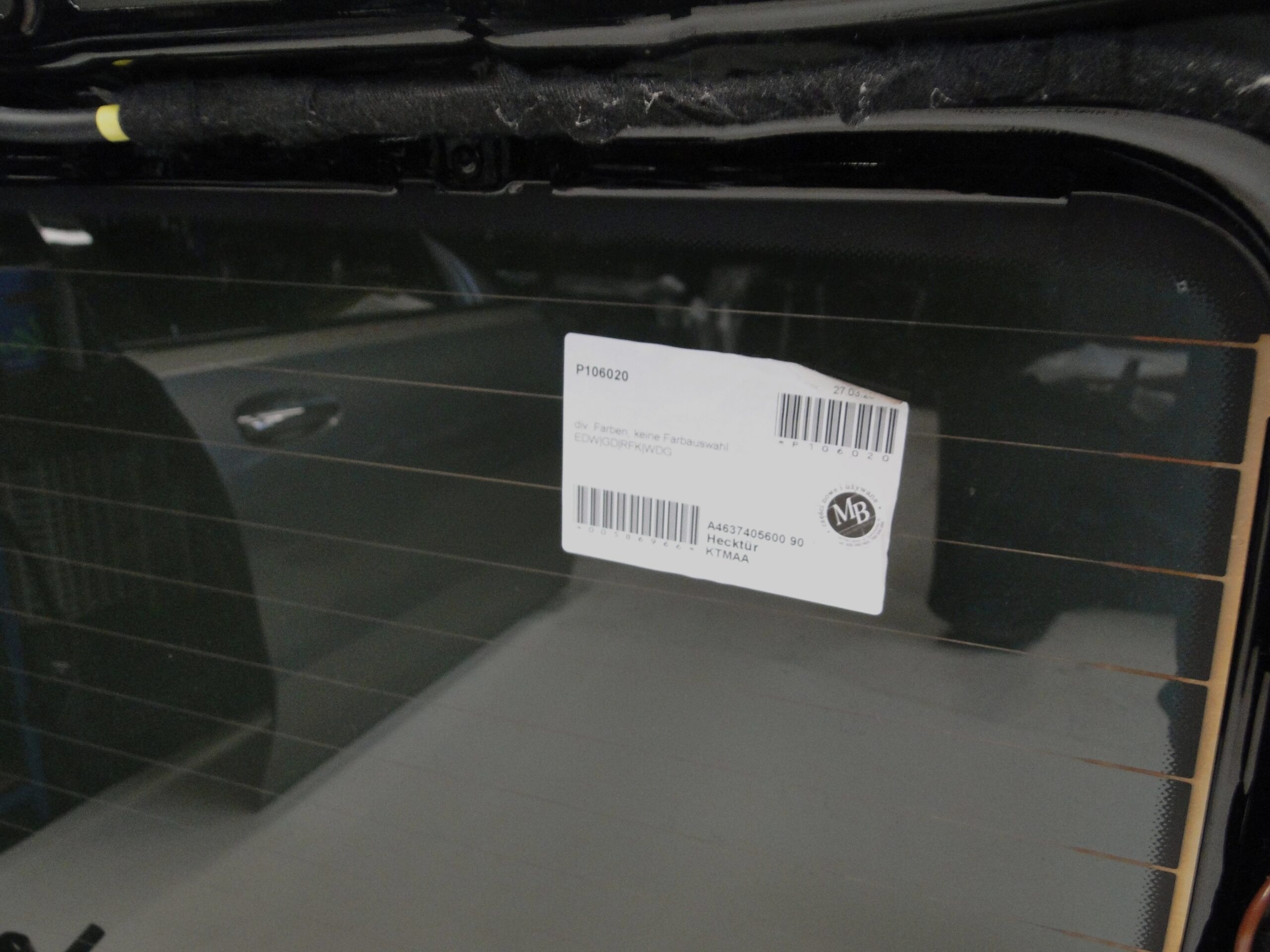 MERCEDES KLAPA DRZWI TYLNE Z TYŁU CZARNE KAMERA G KLASA III 463 W463 2018- - obrazek 5