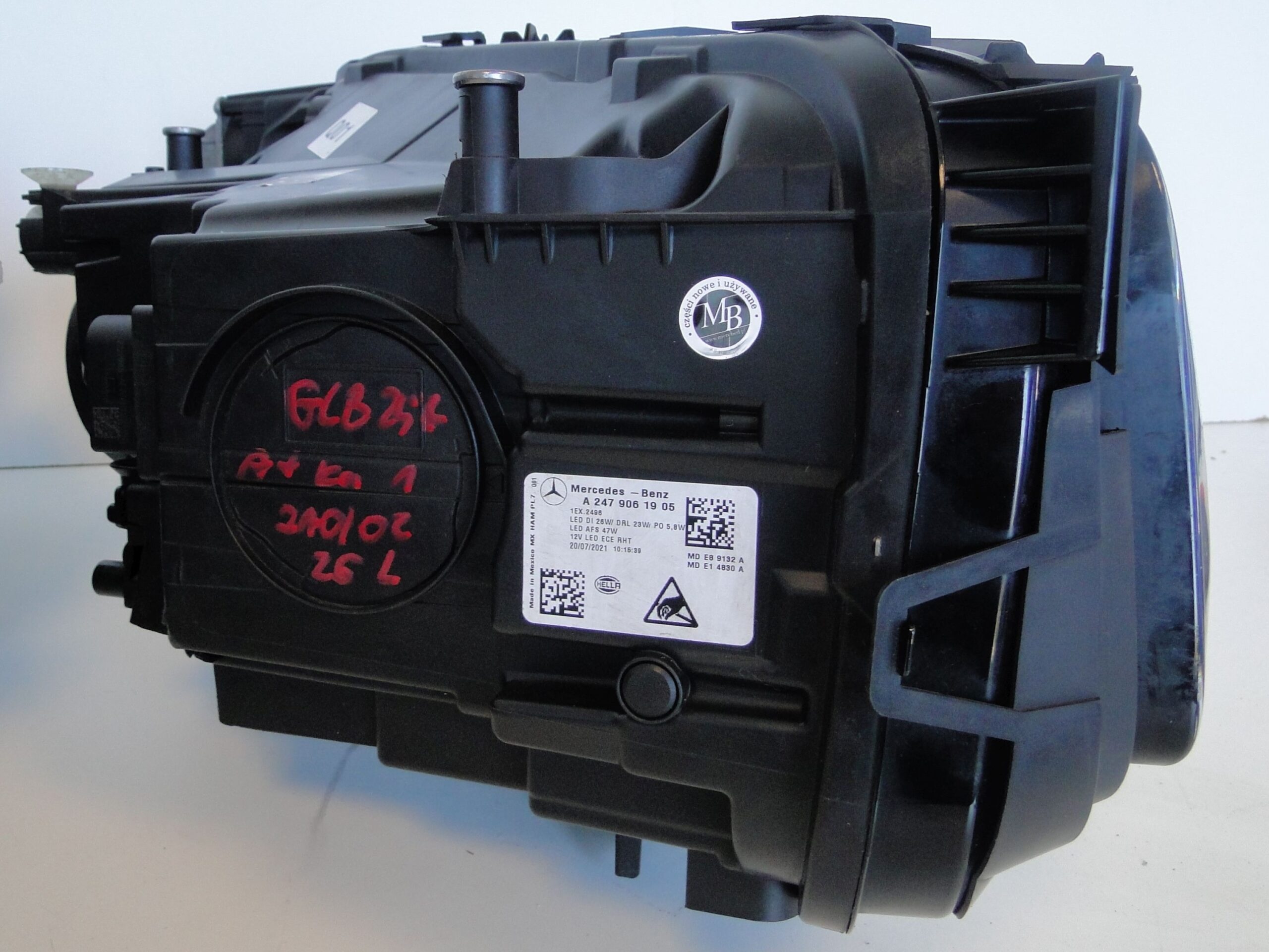 MERCEDES LAMPA LEWA LED HIGH PERFORMANCE GLB X247 247 PRZED LIFTEM - obrazek 15