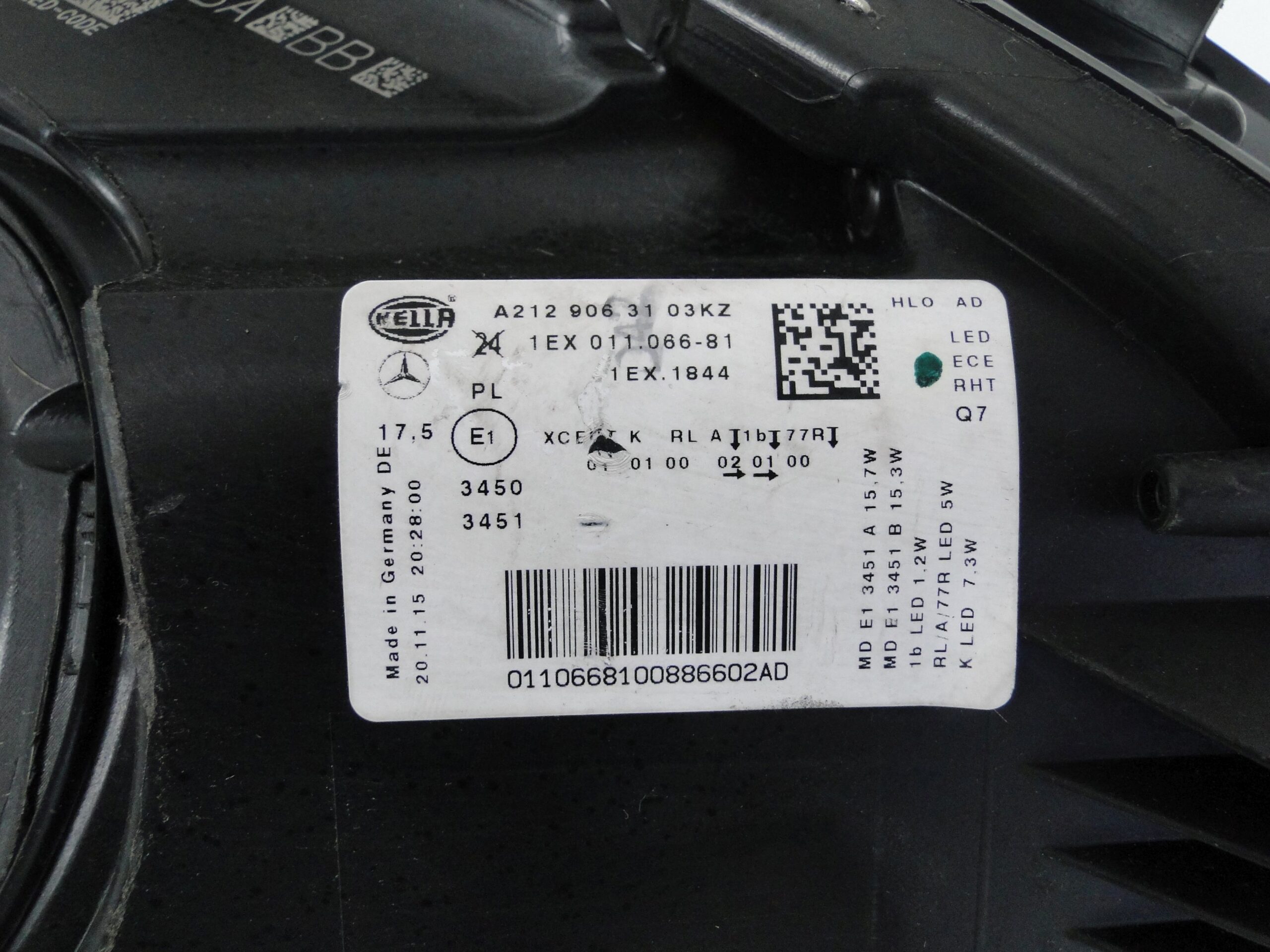 MERCEDES LAMPA PRZEDNIA LEWA LED ILS E KLASA 212 W212 S212 LIFT - obrazek 9