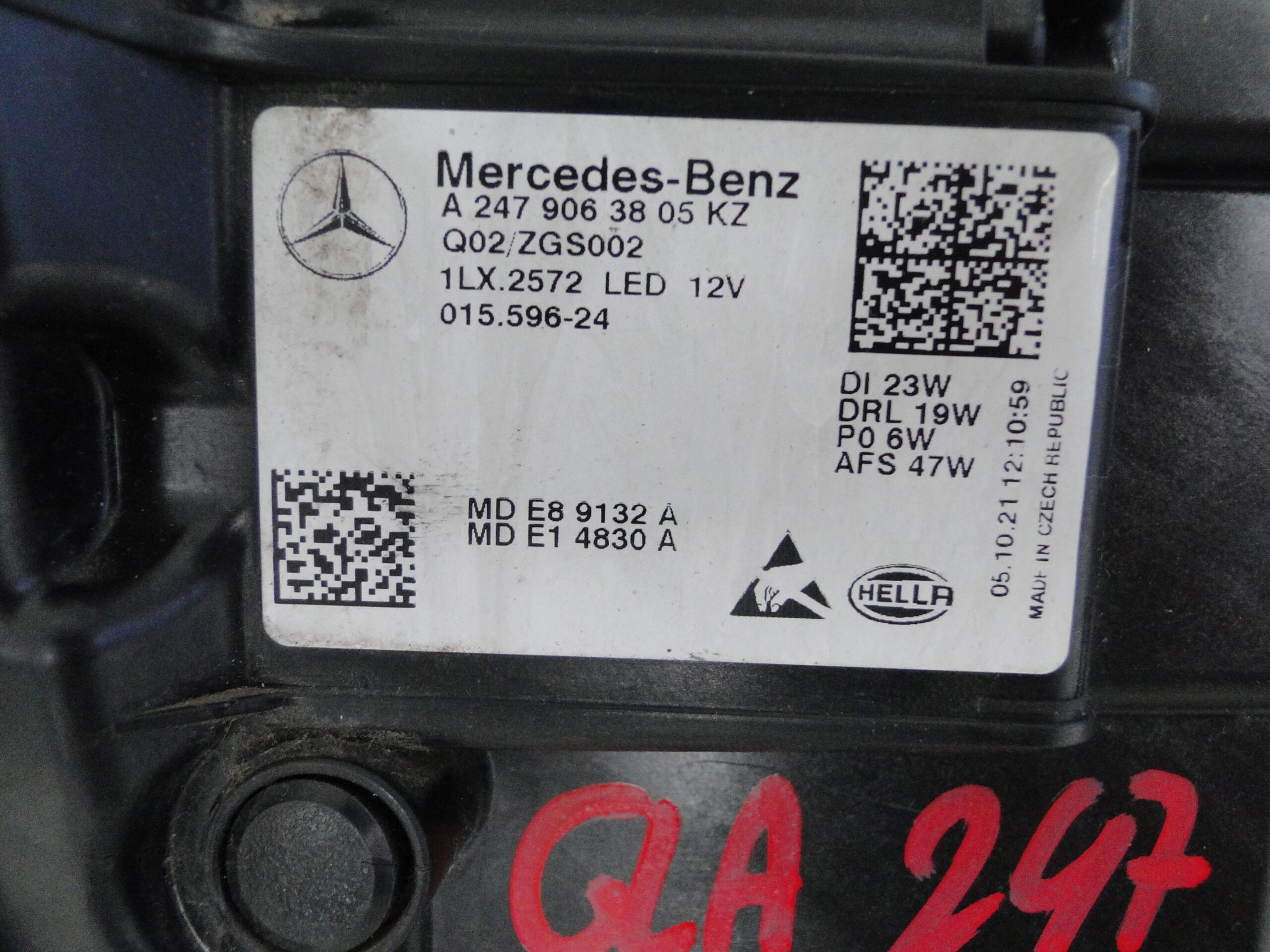 MERCEDES LAMPA PRAWA LED HIGH PERFORMANCE EUROPEJSKA GLA 247 H247 - obrazek 9