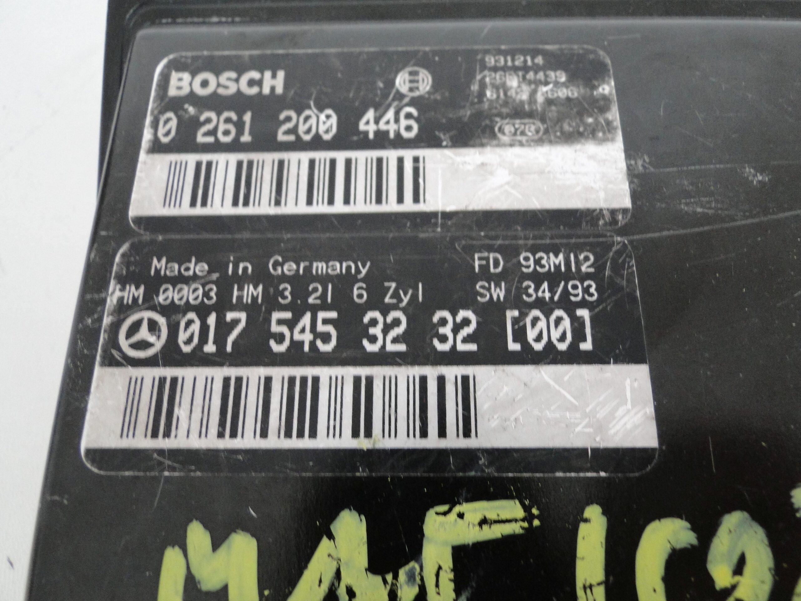 MERCEDES STEROWNIK SILNIKA KOMPUTER ECU E KLASA 124 W124 A0175453232 - obrazek 3