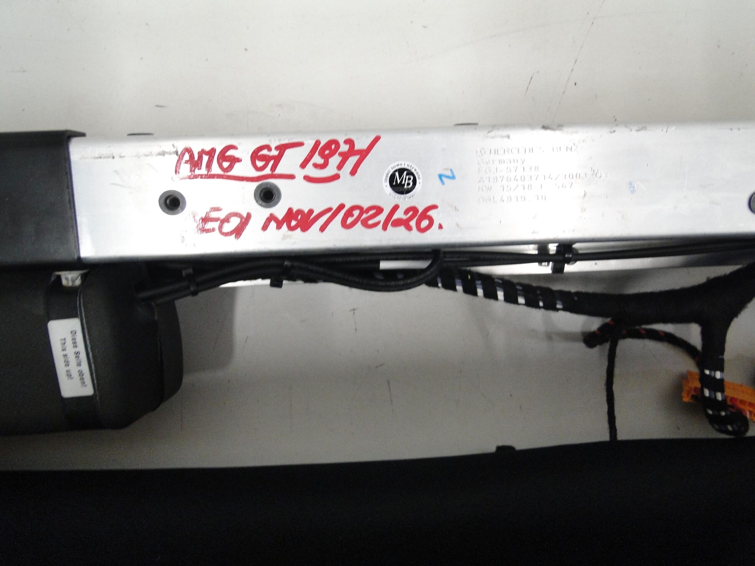 MERCEDES DACH SKŁADANY Z SZYBĄ SZYBA CZARNY AMG GT 190 R190 - obrazek 11