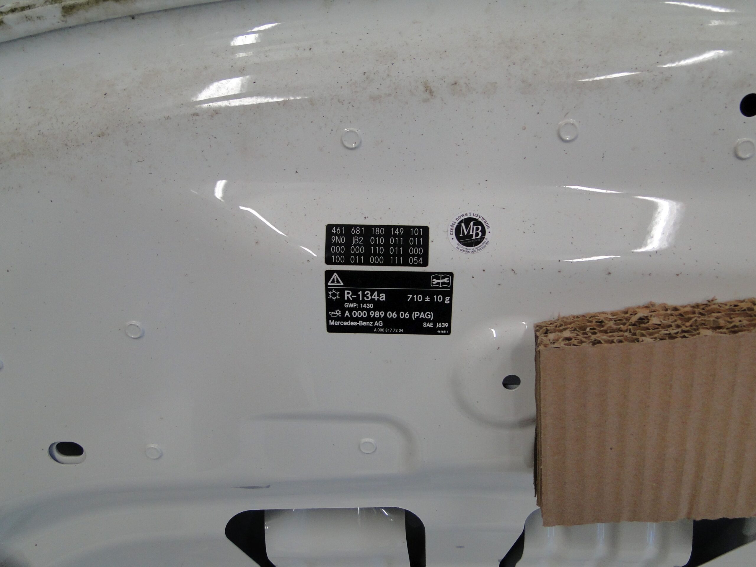 MERCEDES MASKA POKRYWA SILNIKA BIAŁA 149 GLA 247 H247 EQA 243 H243 - obrazek 7