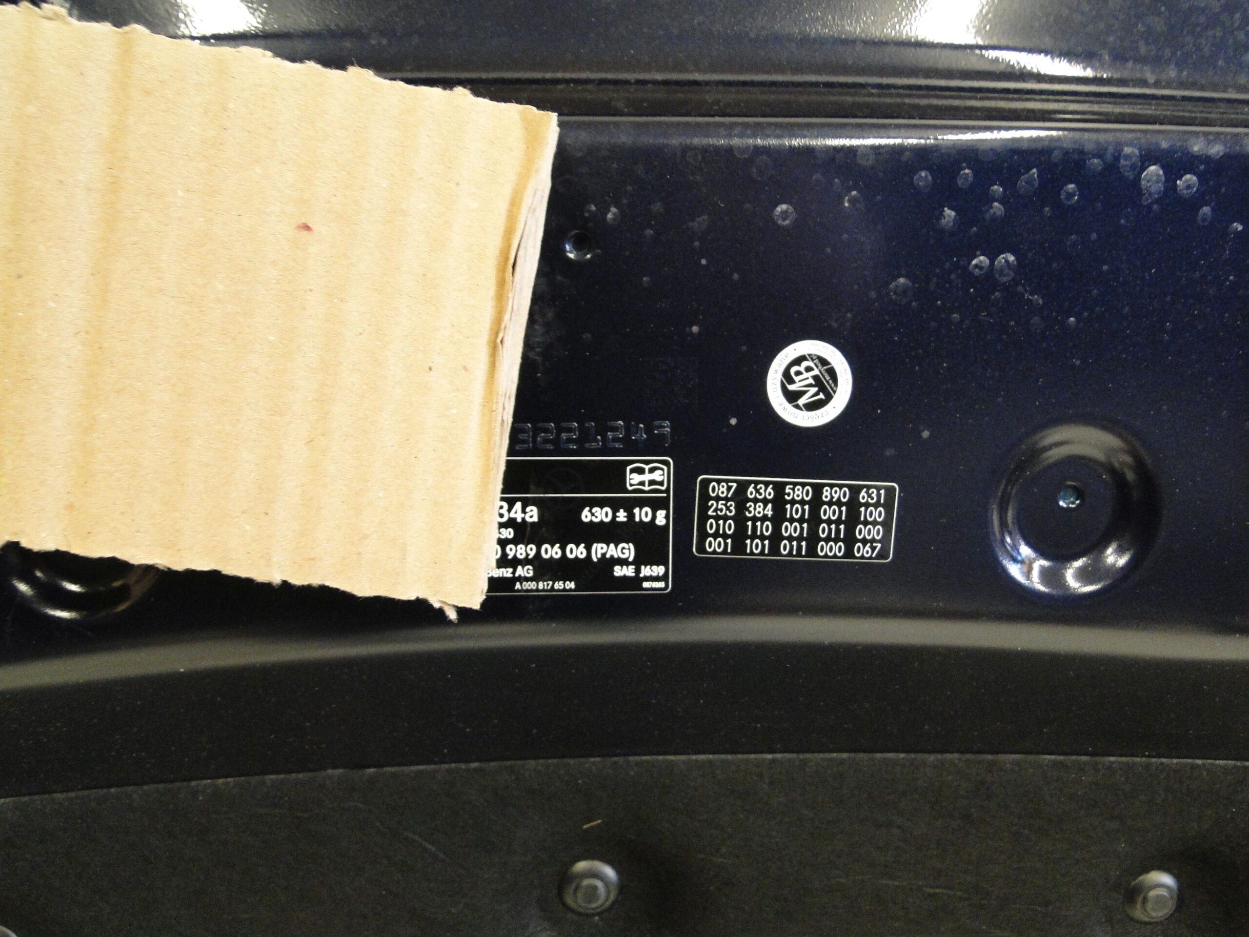 MERCEDES MASKA POKRYWA SILNIKA GRANATOWA 890 GLC 253 X253 SUV C253 COUPE - obrazek 10