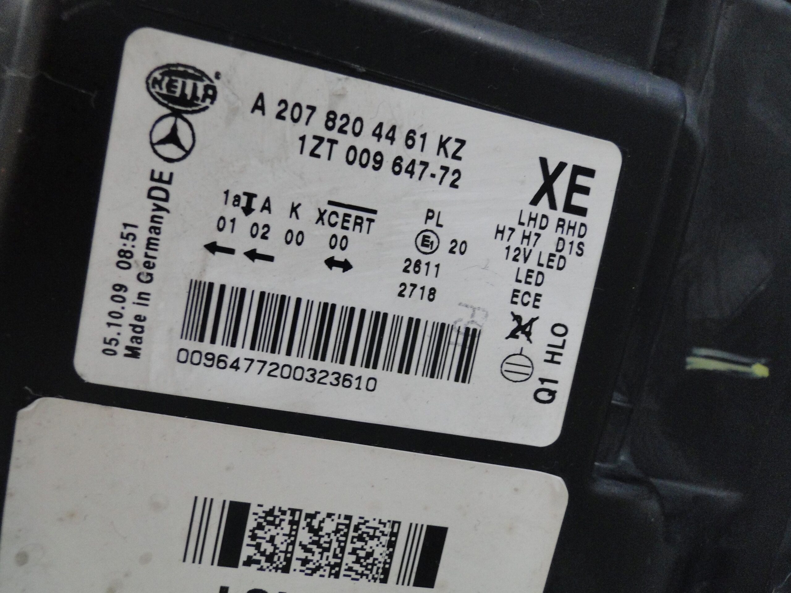 MERCEDES LAMPA PRZEDNIA PRAWA XENON BI-XENON E KLASA 207 W207 C207 A207 PRZED LIFTEM - obrazek 6