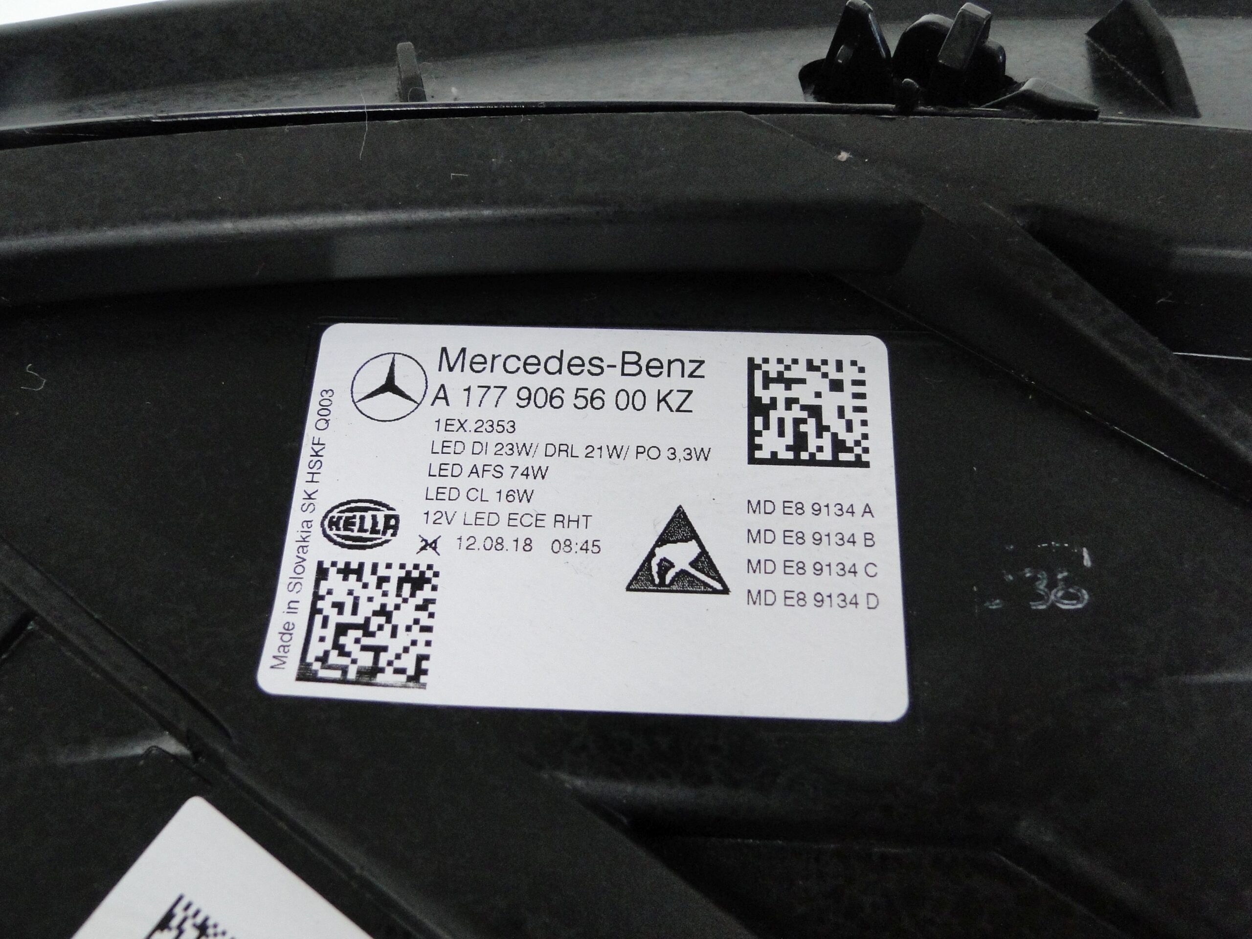 MERCEDES LAMPA PRAWA LED MULTIBEAM A KLASA 177 W117 PRZED LIFTEM - obrazek 6