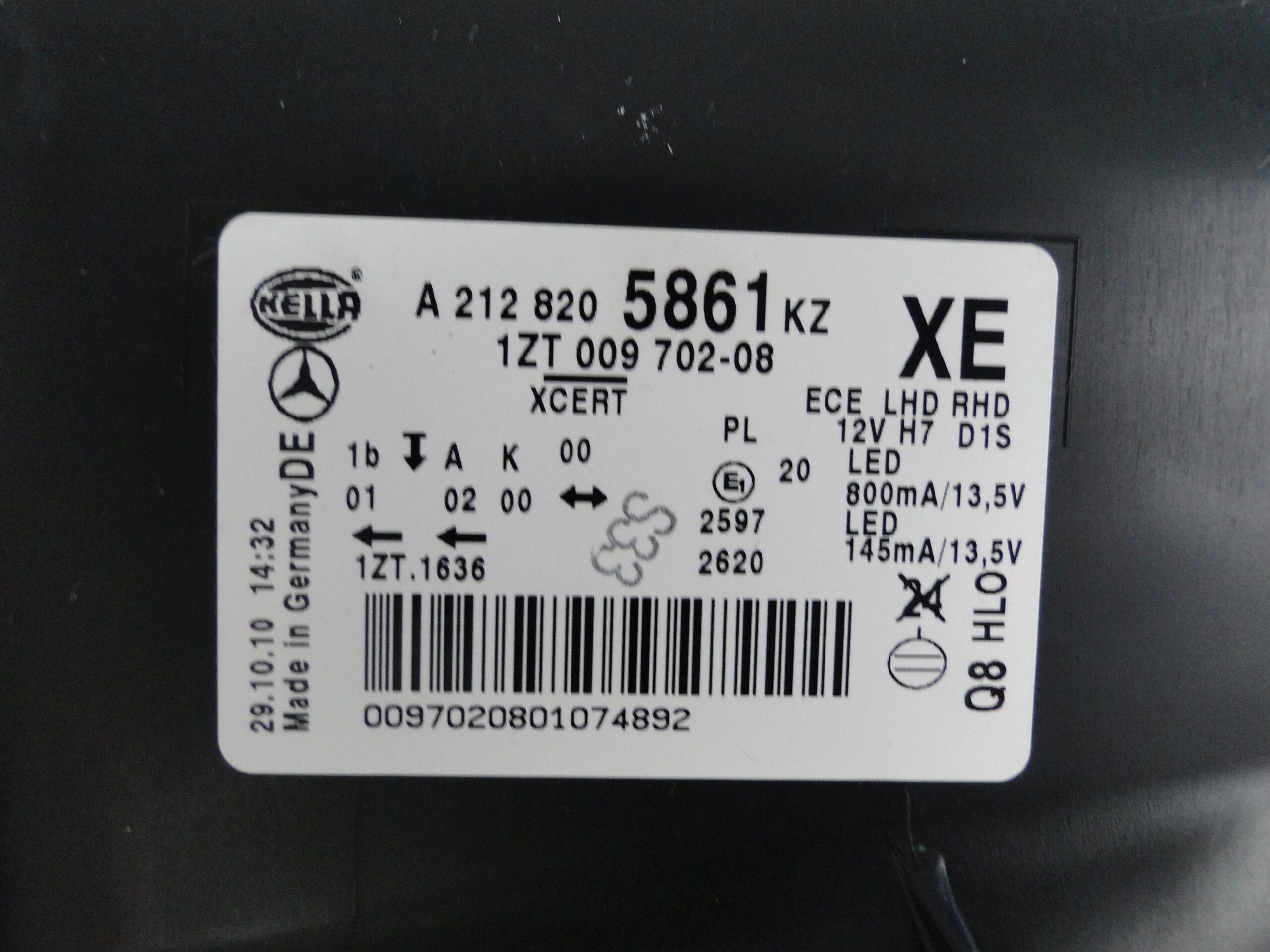 MERCEDES LAMPA PRAWA XENON BI-XENON ILS SKRĘTNY E KLASA 212 W212 PRZED LIFTEM - obrazek 10