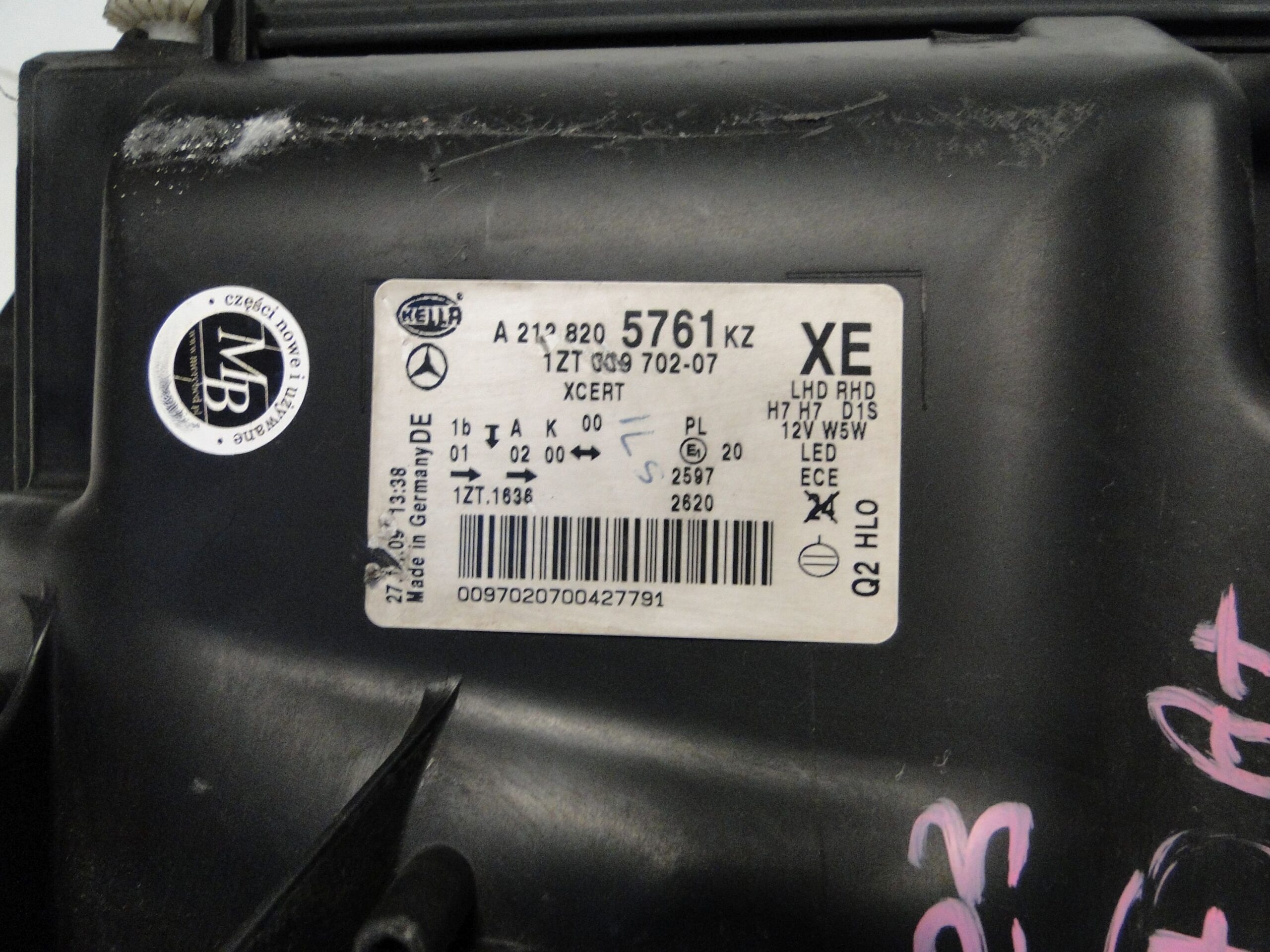 MERCEDES LAMPA LEWA XENON BI-XENON ILS SKRĘTNY E KLASA 212 W212 PRZED LIFTEM - obrazek 7