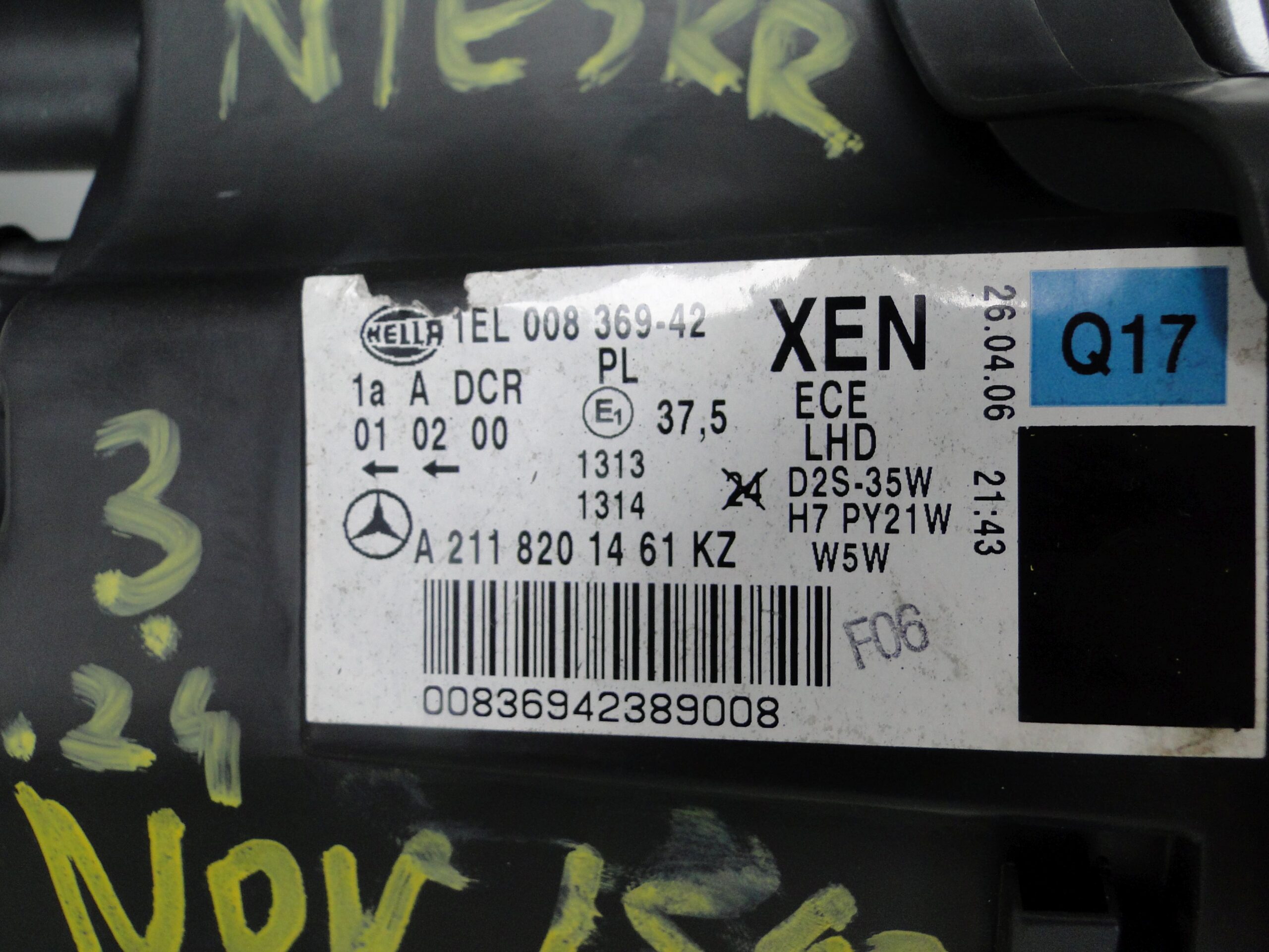 MERCEDES LAMPA PRAWA XENON NIESKRĘTNY BI-XENON 55 AMG E KLASA 211 W211 S211 - obrazek 8